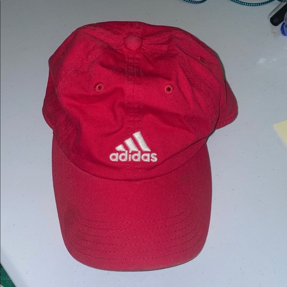 adidas Other - Adidas Classic Red Cap with White Logo